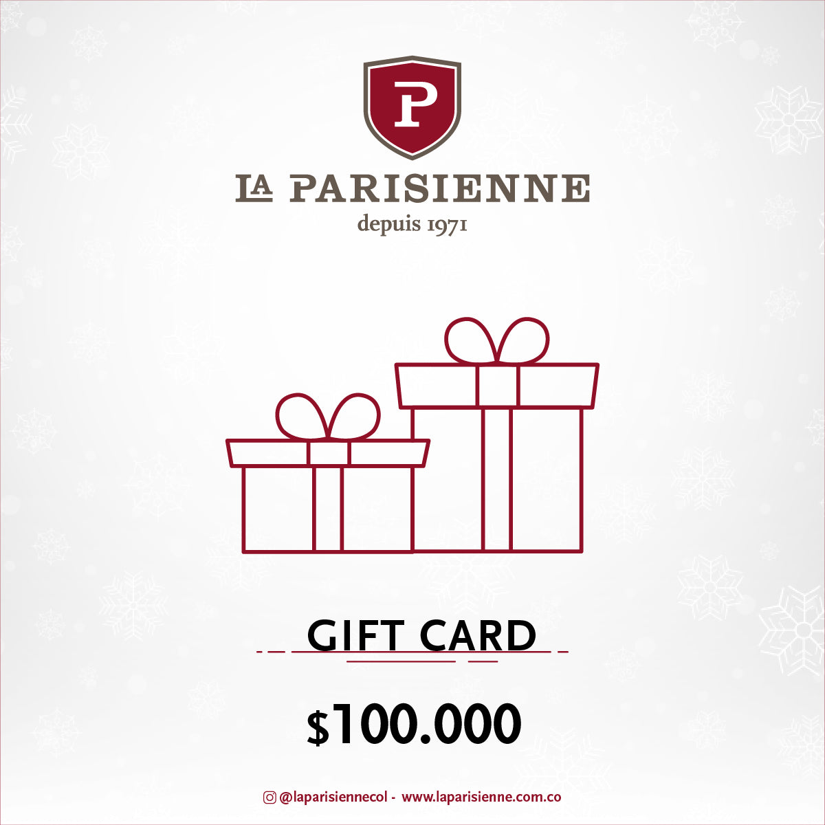 Gift card La Parisienne